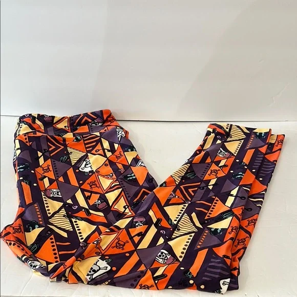 Lularoe Halloween leggings Tc2 Some wear in crotch